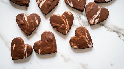 heart shaped chocolate candies