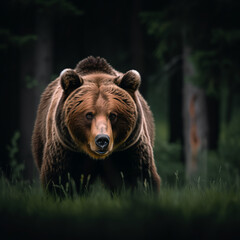 Fototapeta premium brown bear in zoo