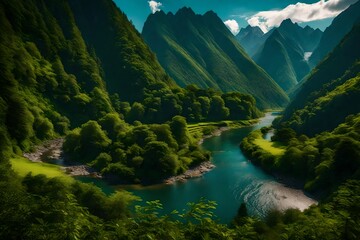  river in the mountains