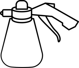 Brake Bleeder Kit Outline Vector Illustration