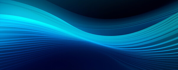 Abstract blue waves background with smooth lines and gradient