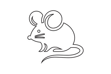 Rat icon art vector illustration
