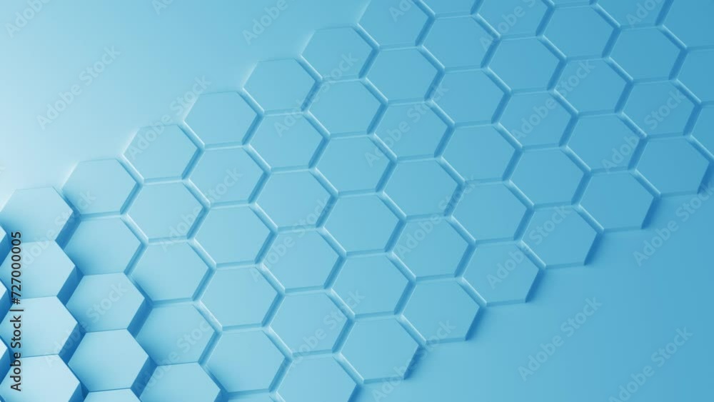 Poster abstract blue honeycomb. abstract hexagonal diamonds. modern template for documents, reports and pre