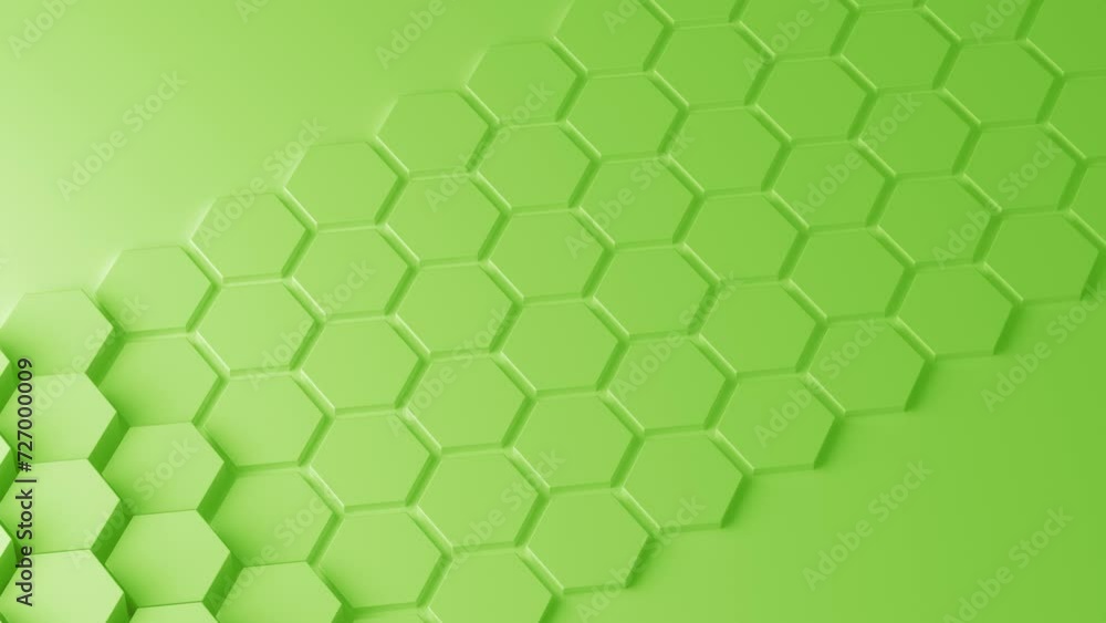 Poster abstract green honeycomb. abstract hexagonal diamonds. modern template for documents, reports and pr