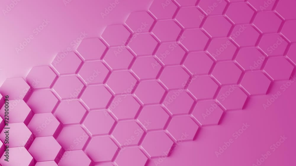 Poster abstract pink honeycomb. abstract hexagonal diamonds. modern template for documents, reports and pre