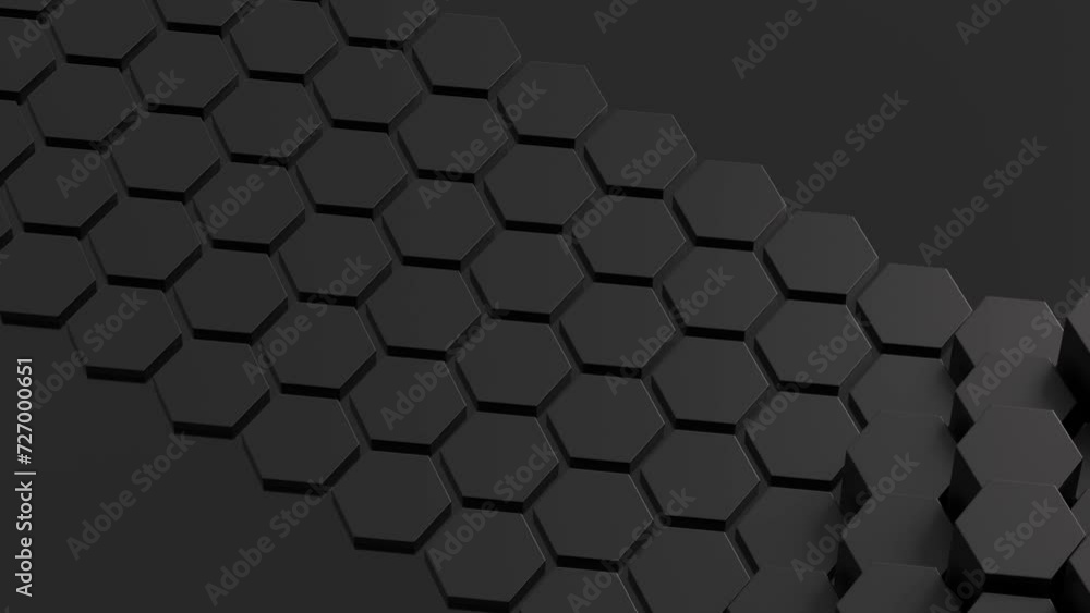 Poster abstract black honeycomb. abstract hexagonal diamonds. modern template for documents, reports and pr