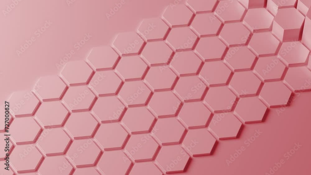 Poster abstract red honeycomb. abstract hexagonal diamonds. modern template for documents, reports and pres