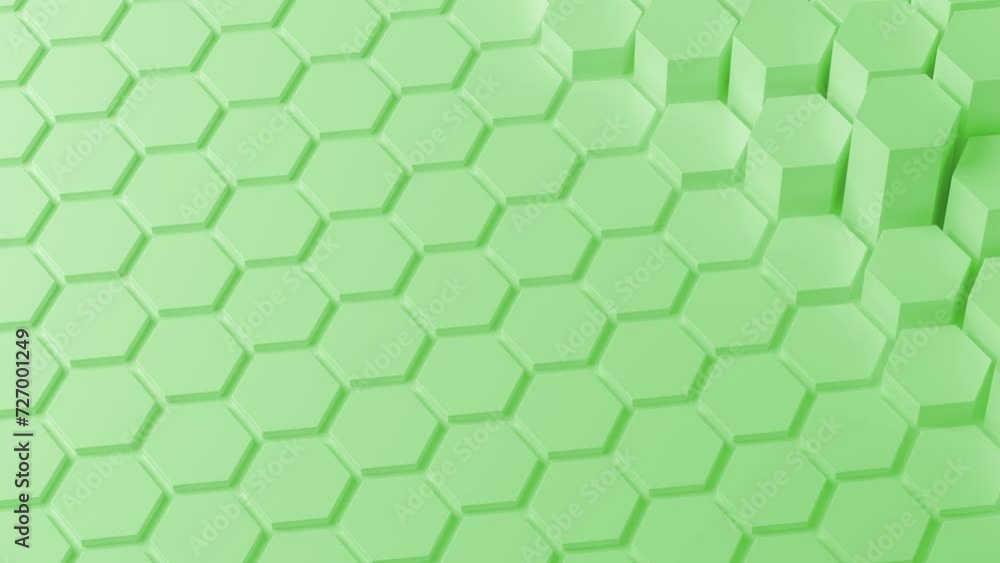 Poster abstract green honeycomb. abstract hexagonal diamonds. modern template for documents, reports and pr