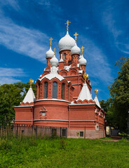 Fototapeta na wymiar Church of the Holy Martyr Julian of Tarsus in Pushkin