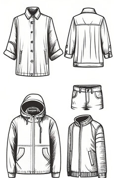 illustration of clothes