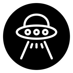 ufo glyph icon