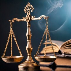 Scales of Justice - Judgement by Trial - Lady Justice is Blind