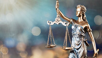Scales of Justice - Judgement by Trial - Lady Justice is Blind