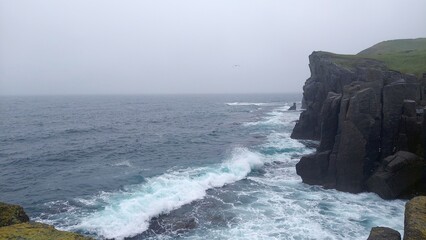 The rocks of the Bruce Peninsula in Peter the Great Bay. Primorsky Krai