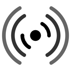 Sonar Or Radar Sound Wave Icon