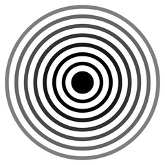 Sonar Or Radar Sound Wave Icon