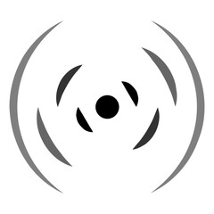 Sonar Or Radar Sound Wave Icon