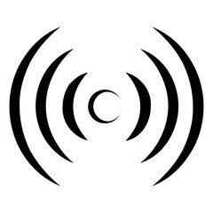 Sonar Or Radar Sound Wave Icon
