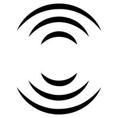 Sonar Or Radar Sound Wave Icon