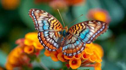 模様の綺麗な蝶