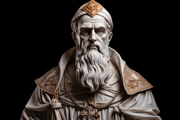 Obraz premium Saint Athanasius statue.