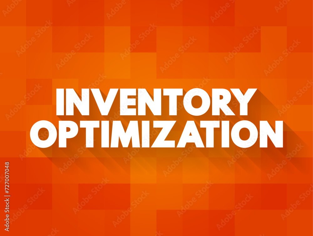 Poster inventory optimization is the process of maintaining the right amount of inventory required to meet 
