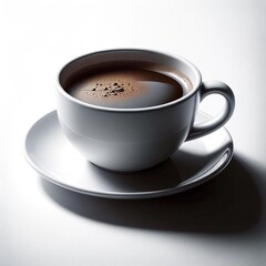 Fototapeta premium Coffee cup - white background