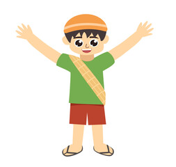 Ramadhan series / boy happily welcomes Ramadhan 