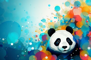 Abstract background for giant panda bear Day