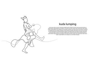 background of the lumping horse. background of Indonesian culture. traditional dance art of the lumping horse