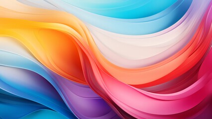 Fototapeta premium Vibrant Color Abstract Wave: Abstract Background Wallpaper
