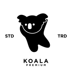 koala logo icon design template vector with modern illustration concept style  © Alpha Vector