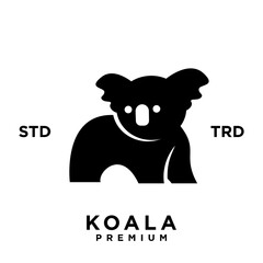 koala logo icon design template vector with modern illustration concept style 