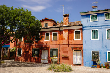 Colorful Houses of Burano, Italy A Charming Display of Traditional Architecture and Vibrant Colors