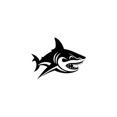 Fototapeta premium Shark logo design vector template