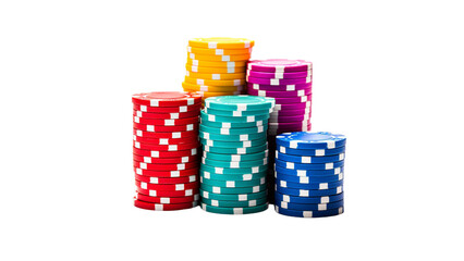 Colorful Poker Chips