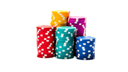 Colorful Poker Chips