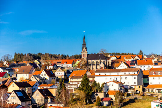 Kleine Winterwanderung an einen wunderschönen Sonnentag entlang der ehemaligen Grenze zwischen Thüringen, Hessen & Bayern - Fladungen - Rhön - Deutschland