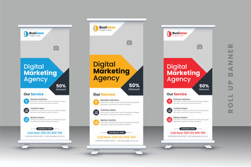 Corporate Rollup Banner Design Template