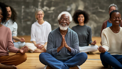 senior yoga class