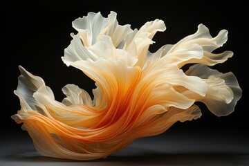 Abstract masterpiece portrays the intricate dance of organic elements, perpetually changing in vibrant hues.