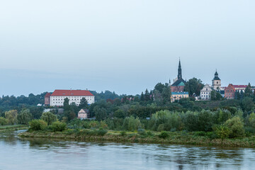Sandomierz widok na zabytki starego miasta