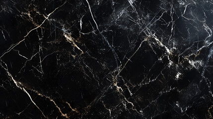 A captivating black marble textured background that exudes elegance and sophistication, perfect for enhancing the allure of modern architecture and stylish interior decor. Its sleek and poli - obrazy, fototapety, plakaty