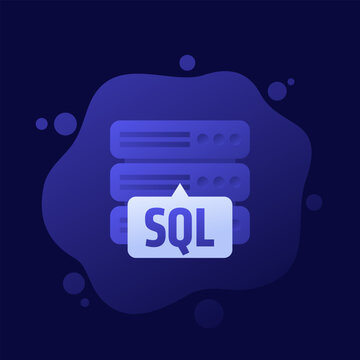 SQL server icon, vector design