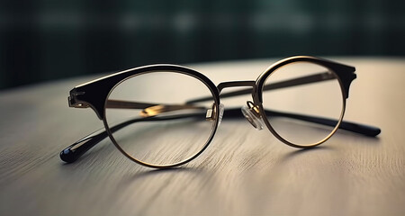 Glasses on the table