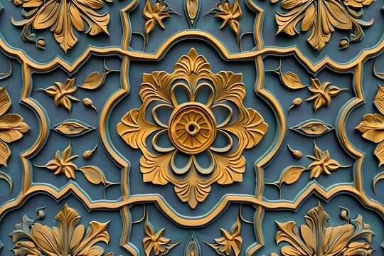 Ramadan Kareem seamless pattern background