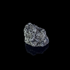 Beautiful mineral stone on a black background