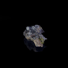 Beautiful mineral stone on a black background