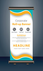 corporate roll up display standee for presentation purpose 