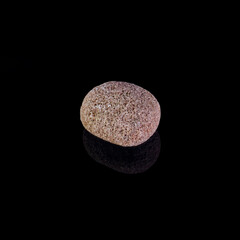 Beautiful mineral stone on a black background